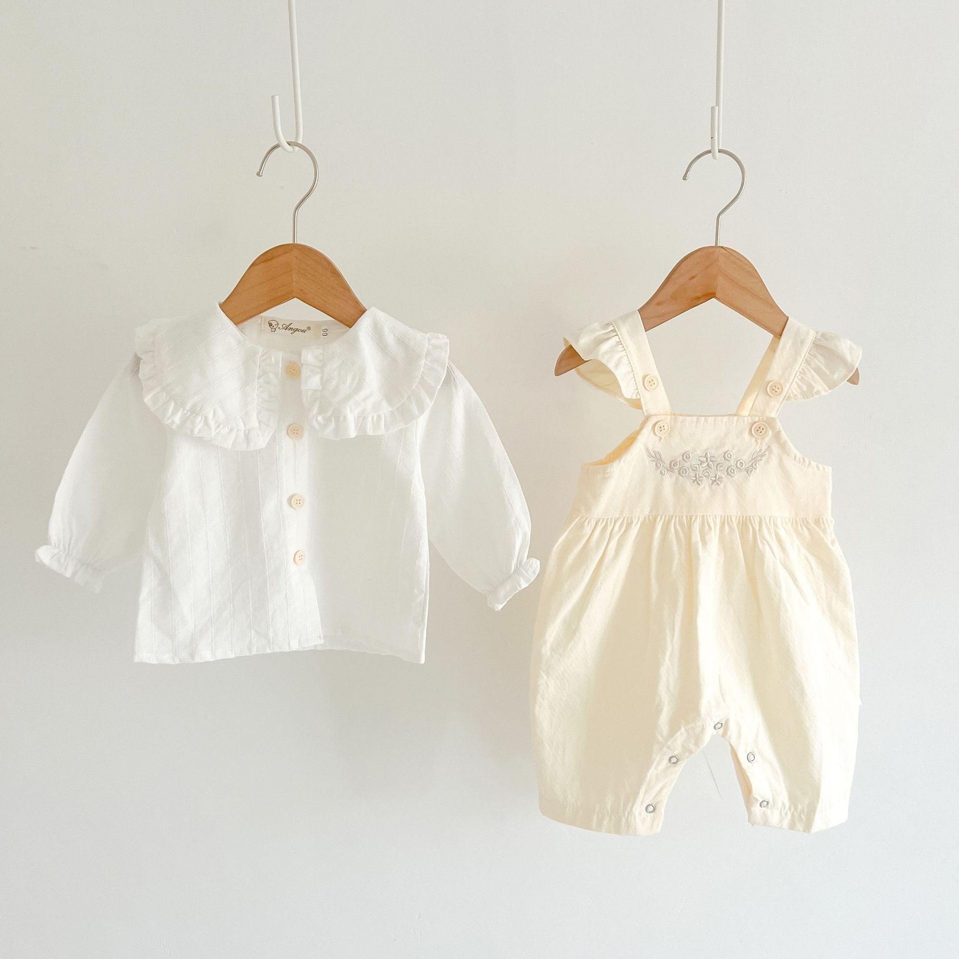 Adjustable Suspender Romper – Baby Girl