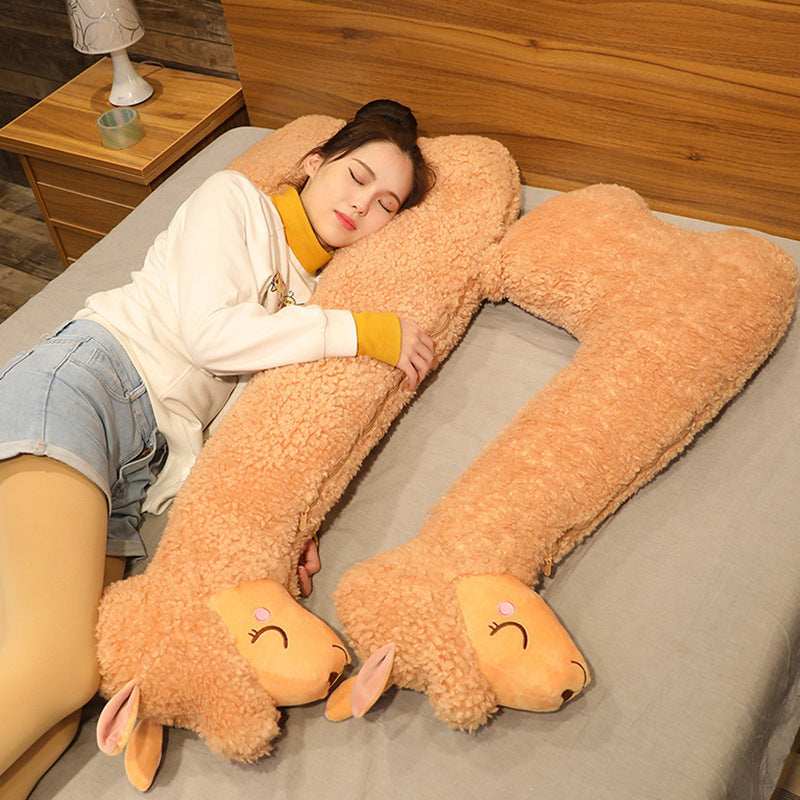 Soft Alpaca Cuddle Pillow