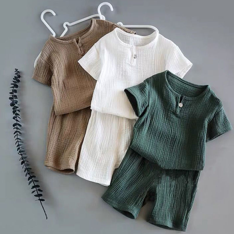 Unisex Baby Summer Set – Short Sleeve Outfit