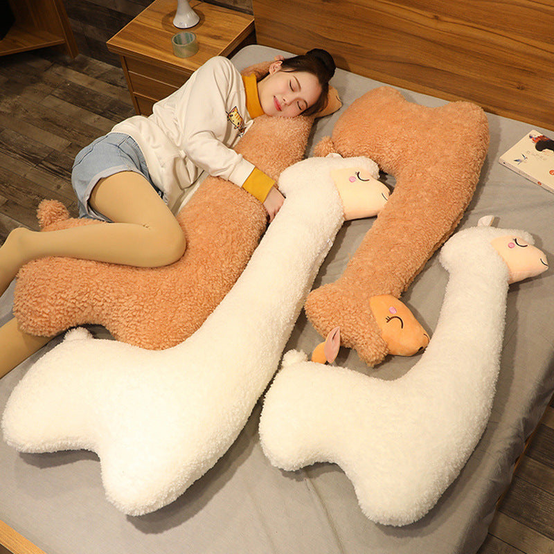 Soft Alpaca Cuddle Pillow