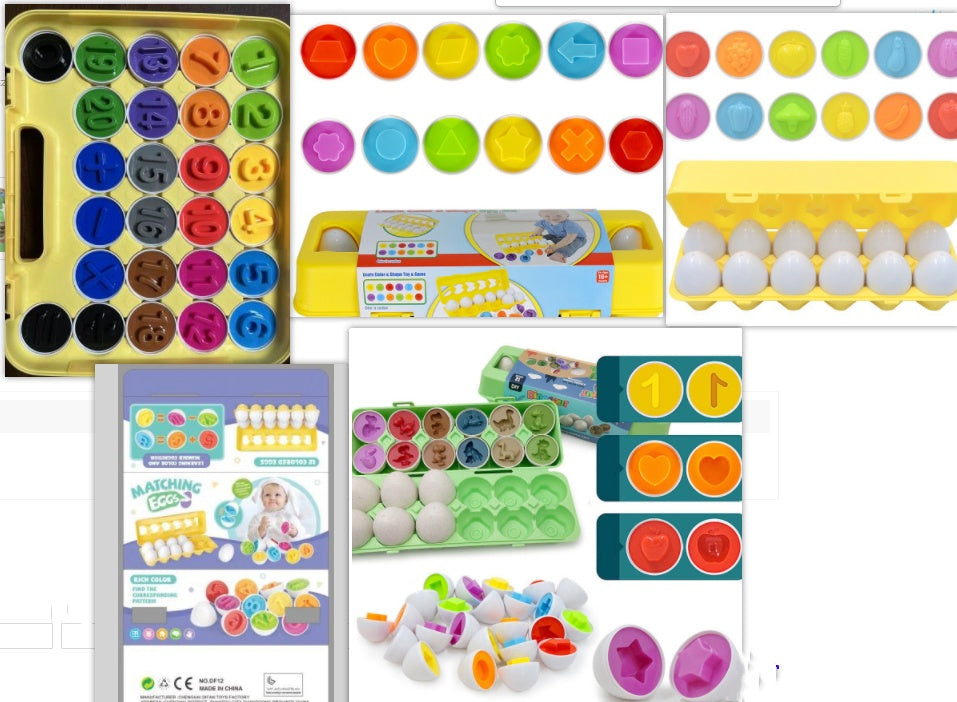 Egg Matching Montessori Sorting Set