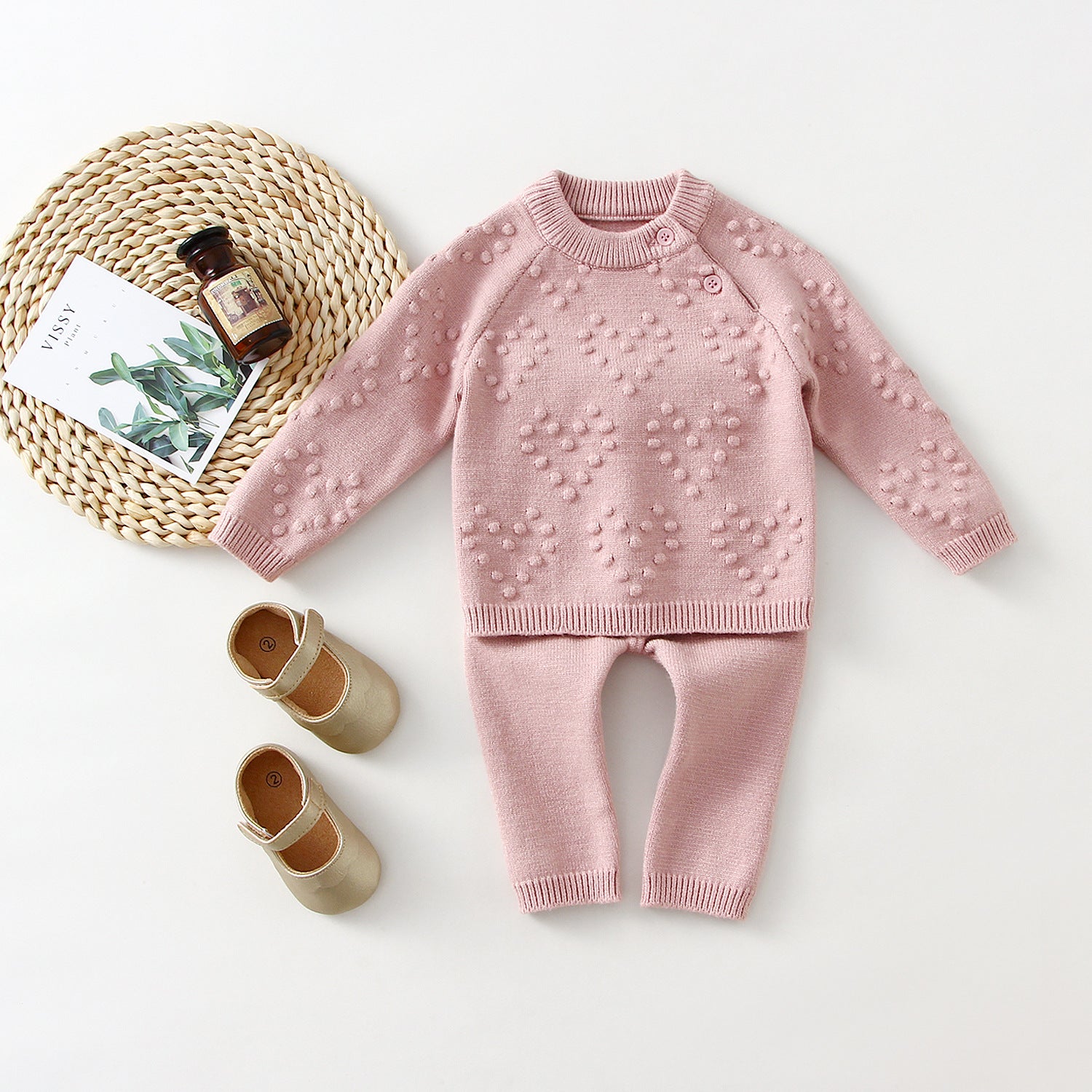 Knitted Sweater & Pants Baby Set