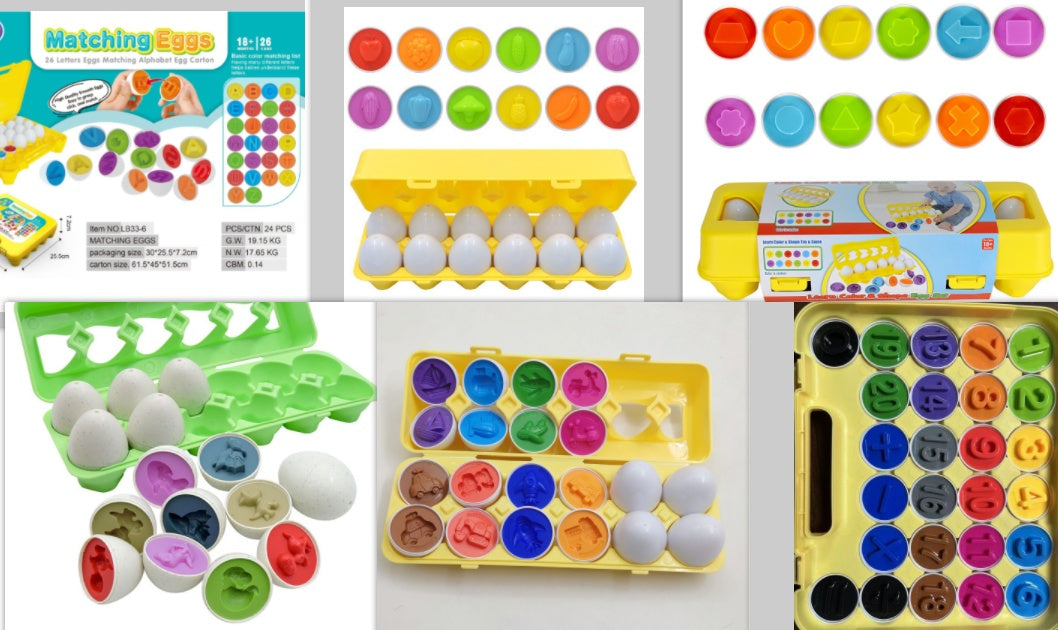 Egg Matching Montessori Sorting Set
