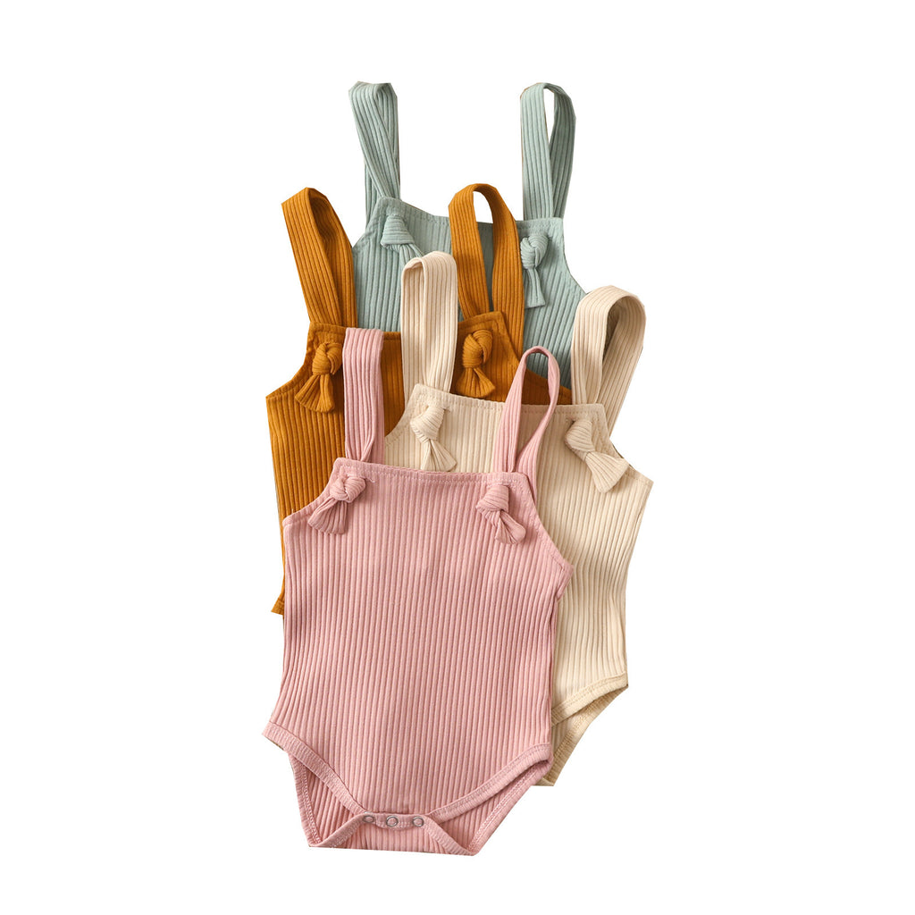 Minimalist Cotton Strap Romper