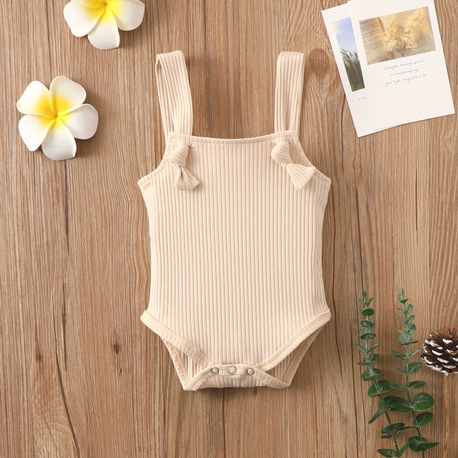 Minimalist Cotton Strap Romper