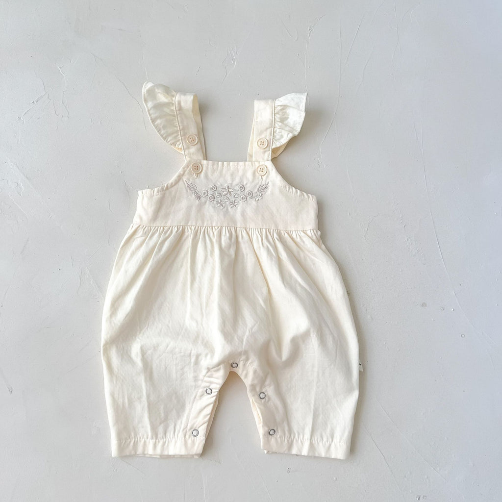 Adjustable Suspender Romper – Baby Girl