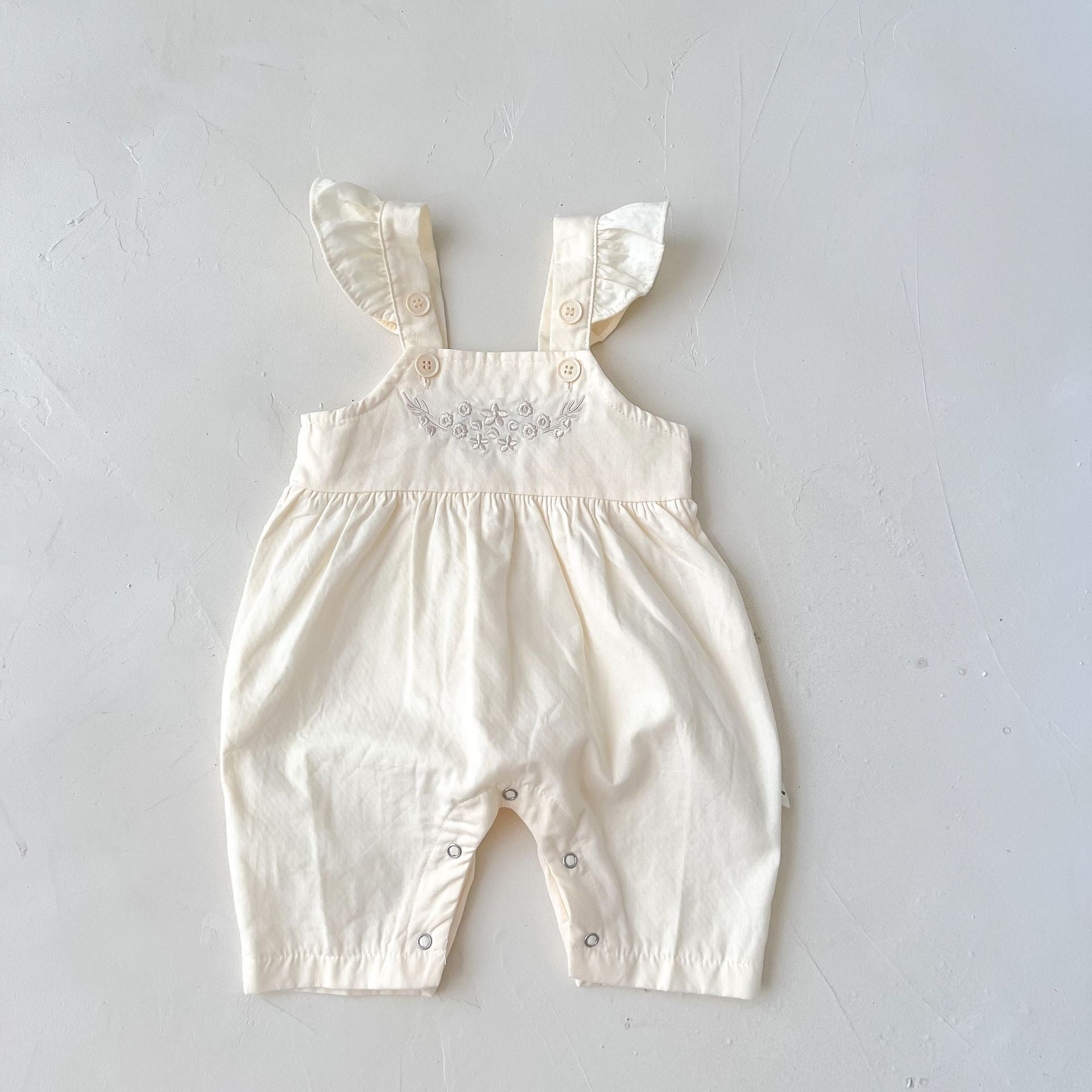 Adjustable Suspender Romper – Baby Girl
